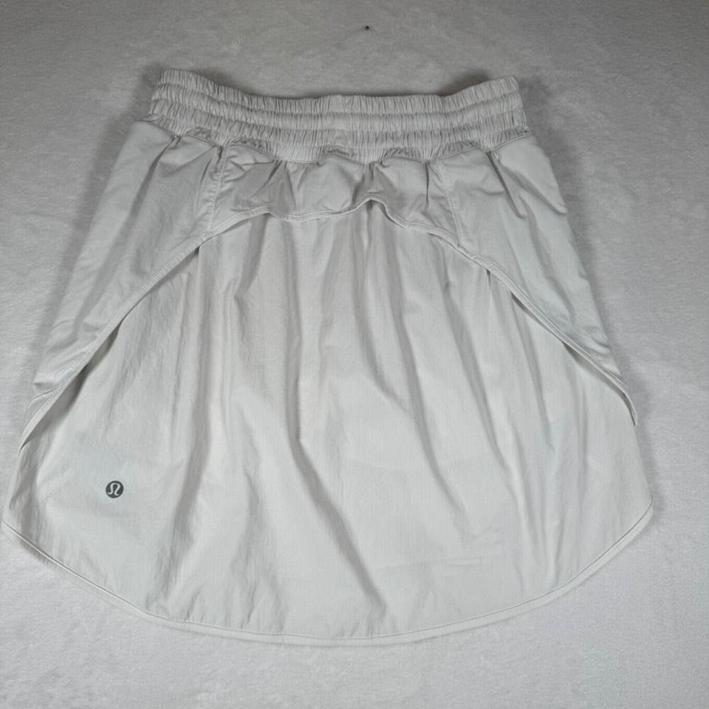Lululemon Play Off the Pleats Skirt White Tennis Golf Activewear LW8AECT Size 4 - Picture 3 of 8